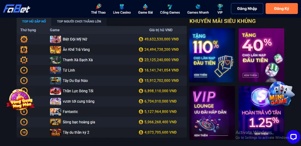 Chương trình hoàn trả hàng tuần V9BETZ